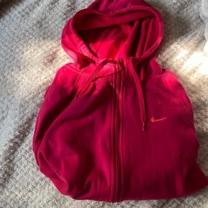 Women’s size large pink Nike zip up